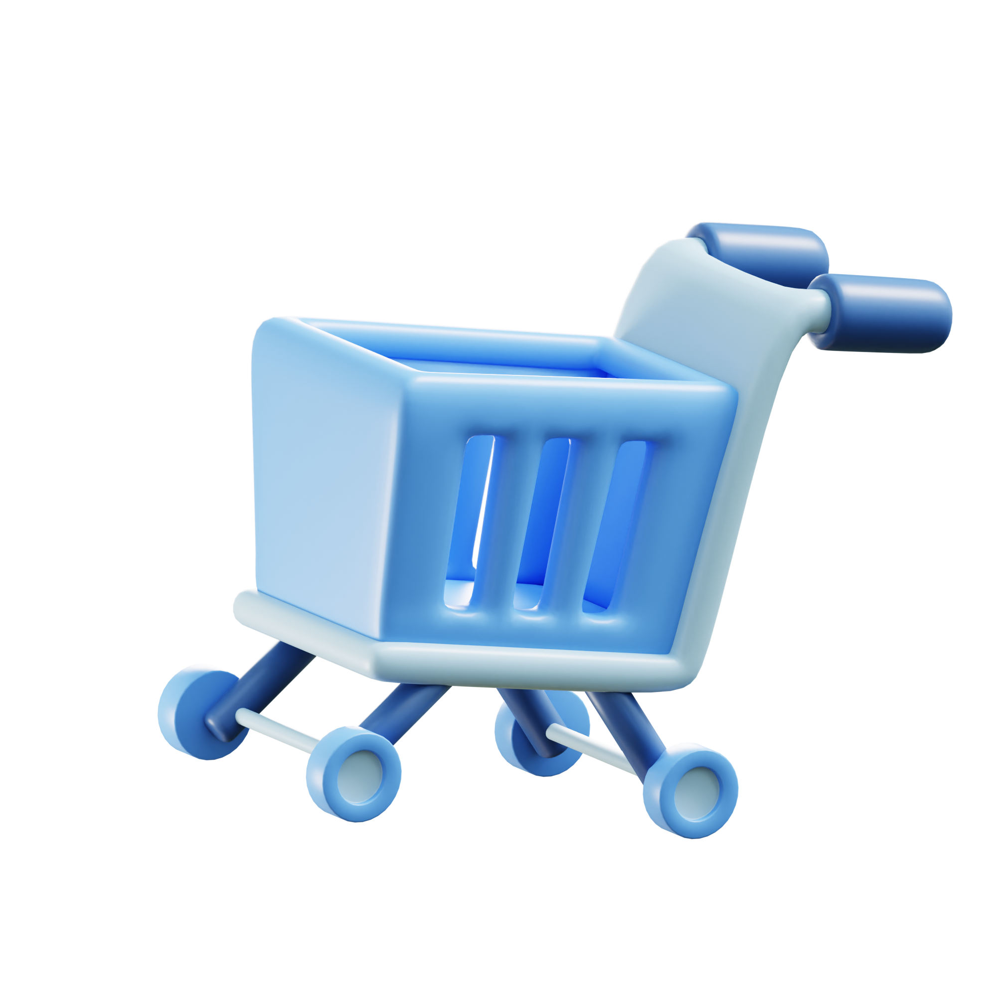 Illustration 3D d'un chariot de course